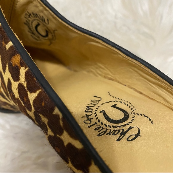 LUCCHESE Charlie 1 Horse Shoes Leopard Mules 40 9 - Picture 4 of 10